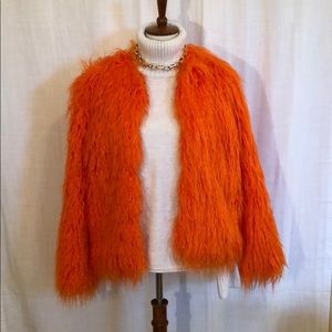 Topshop faux fur jacket